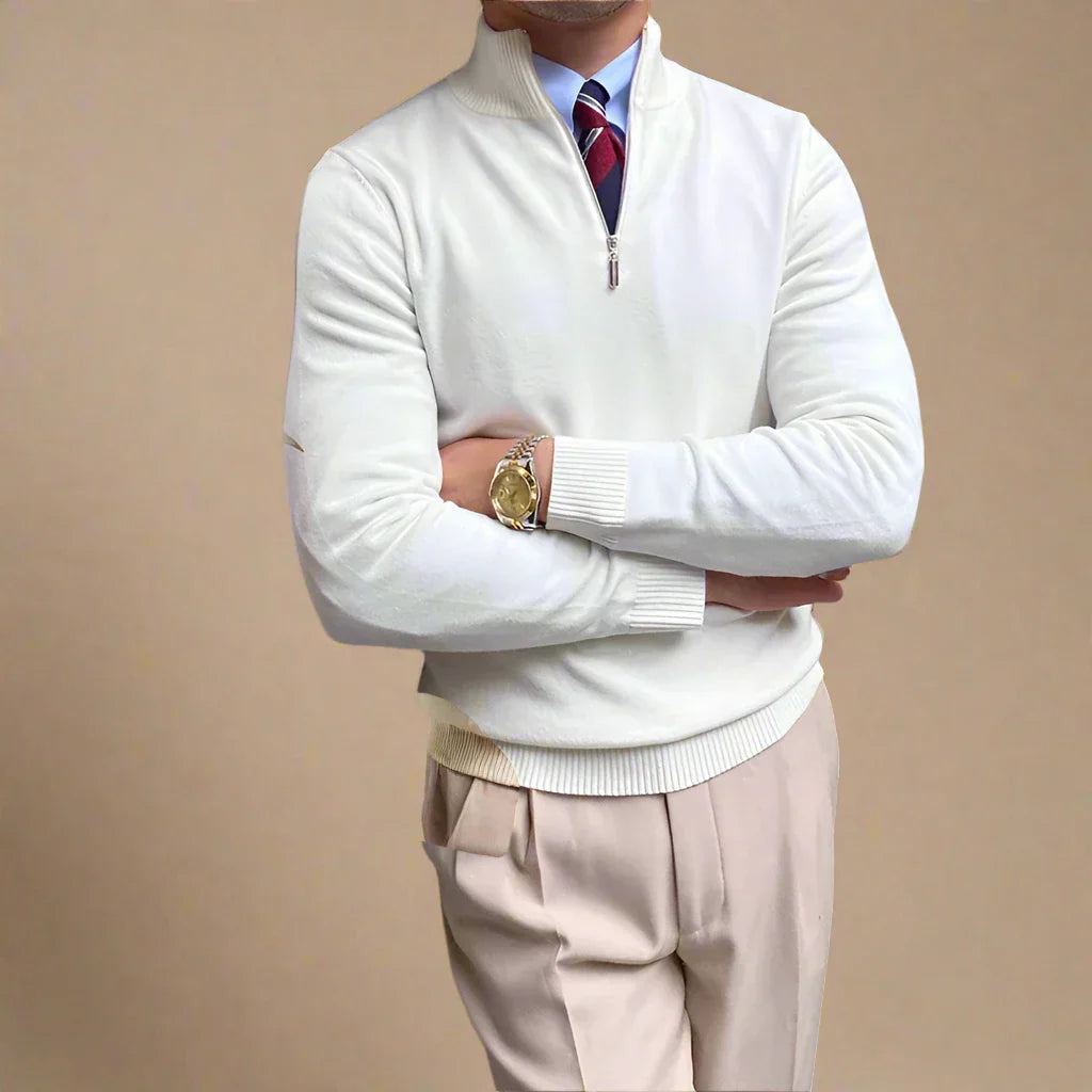 Men's Half-Zip Sweater with Modern Style 2