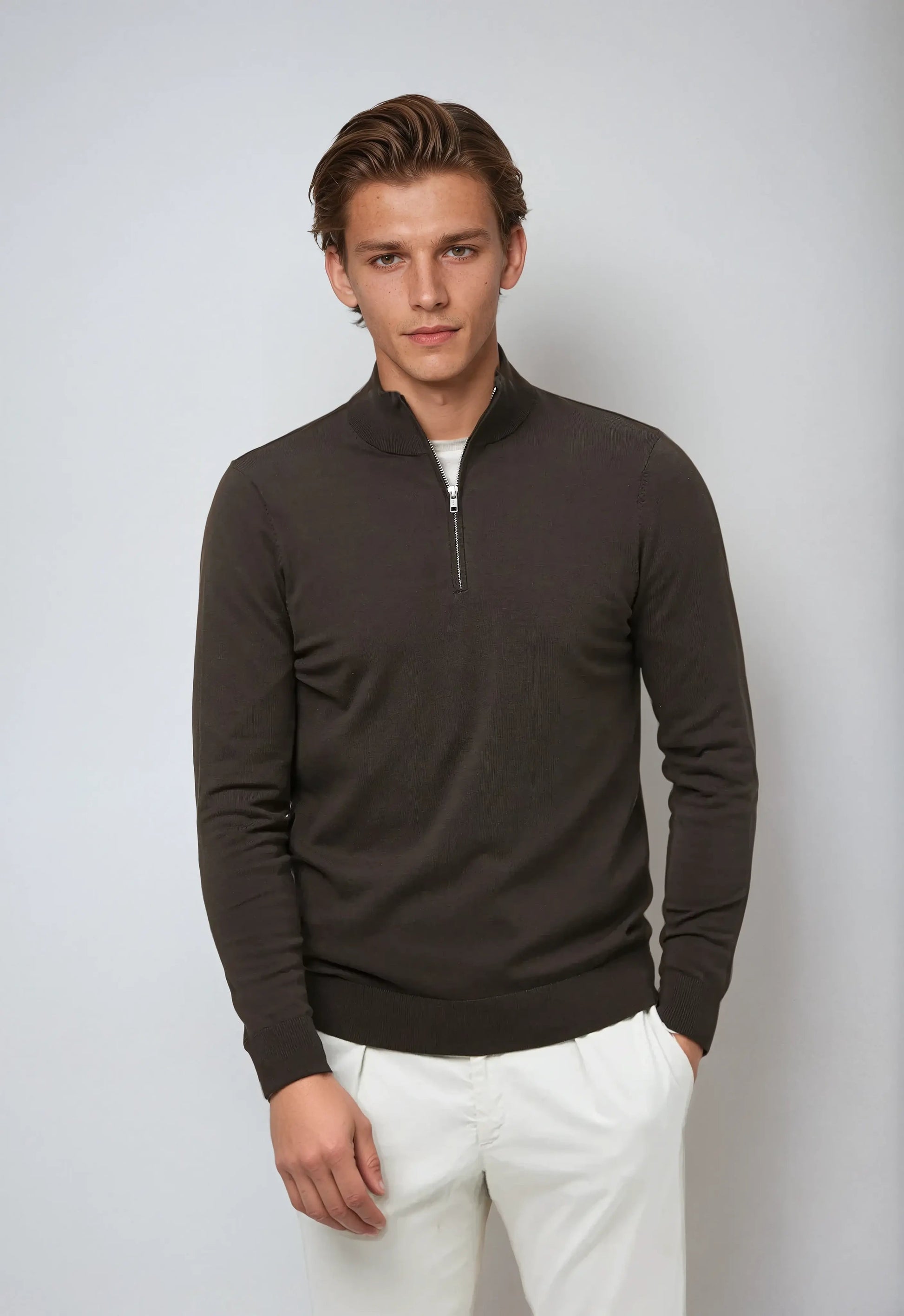 Men's Half-Zip Sweatshirt - Casual Fit Pullover Sweatshirt 3