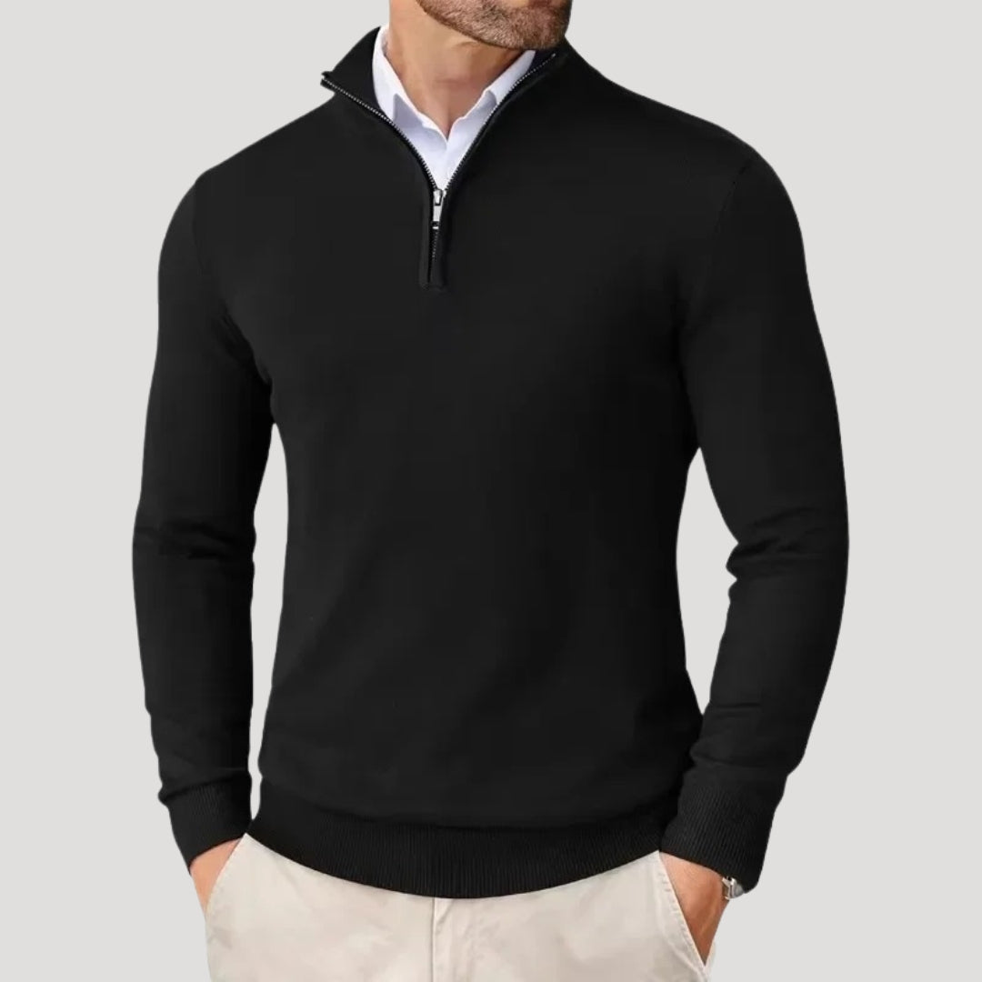 Men's Half Zip Knit Jumper - Smart Casual Knitwear 2