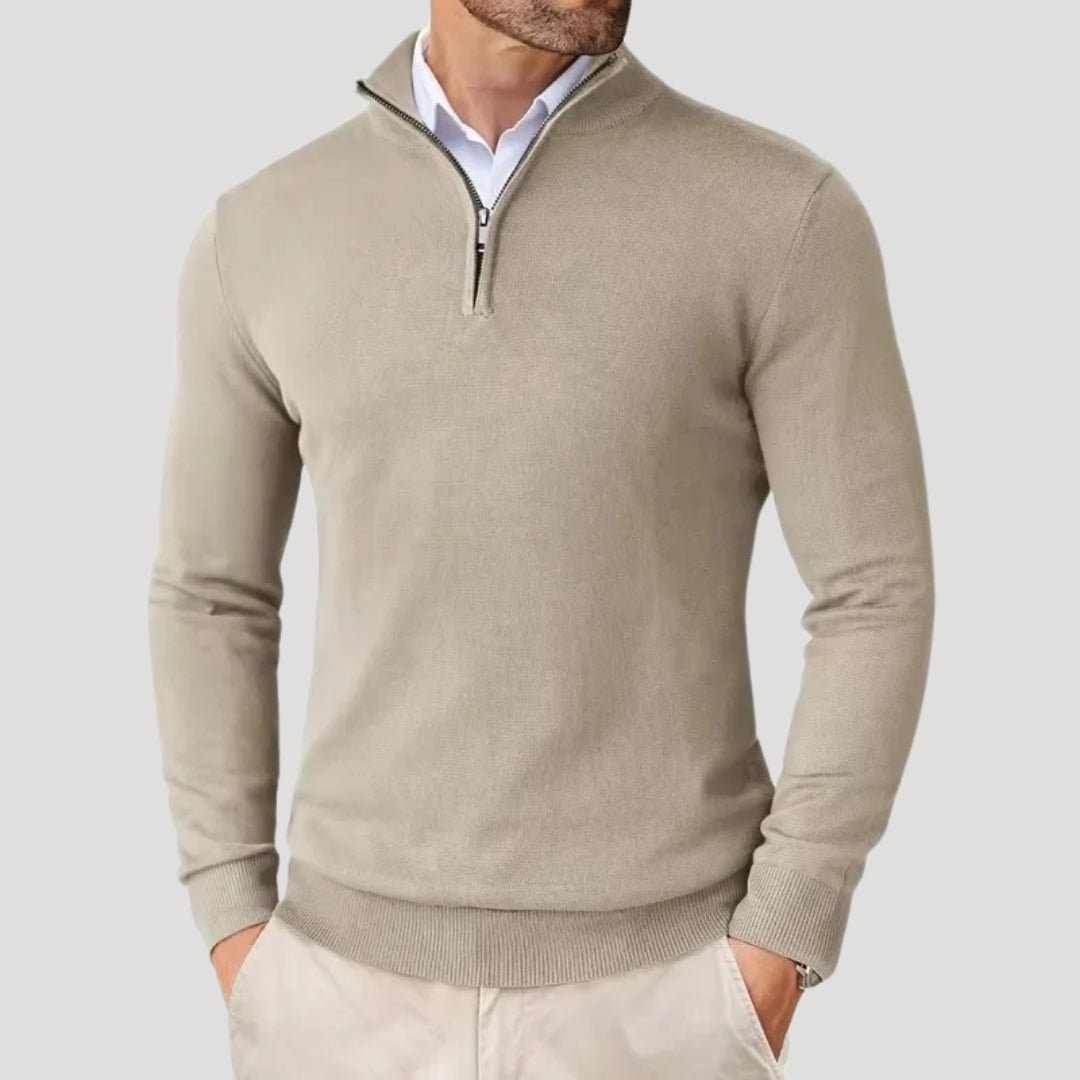Men's Half Zip Knit Jumper - Smart Casual Knitwear 3