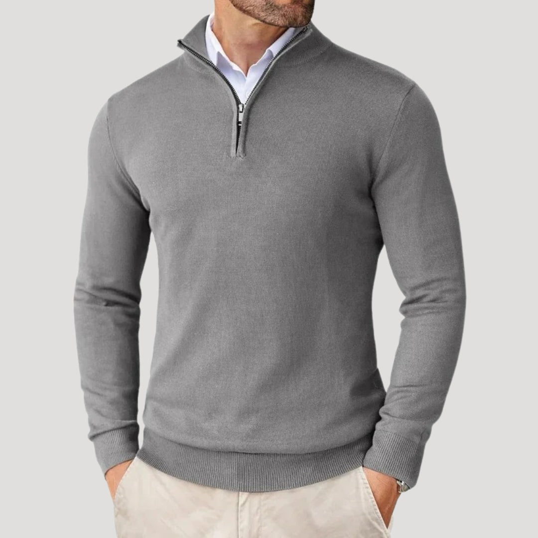 Men's Half Zip Knit Jumper - Smart Casual Knitwear 5