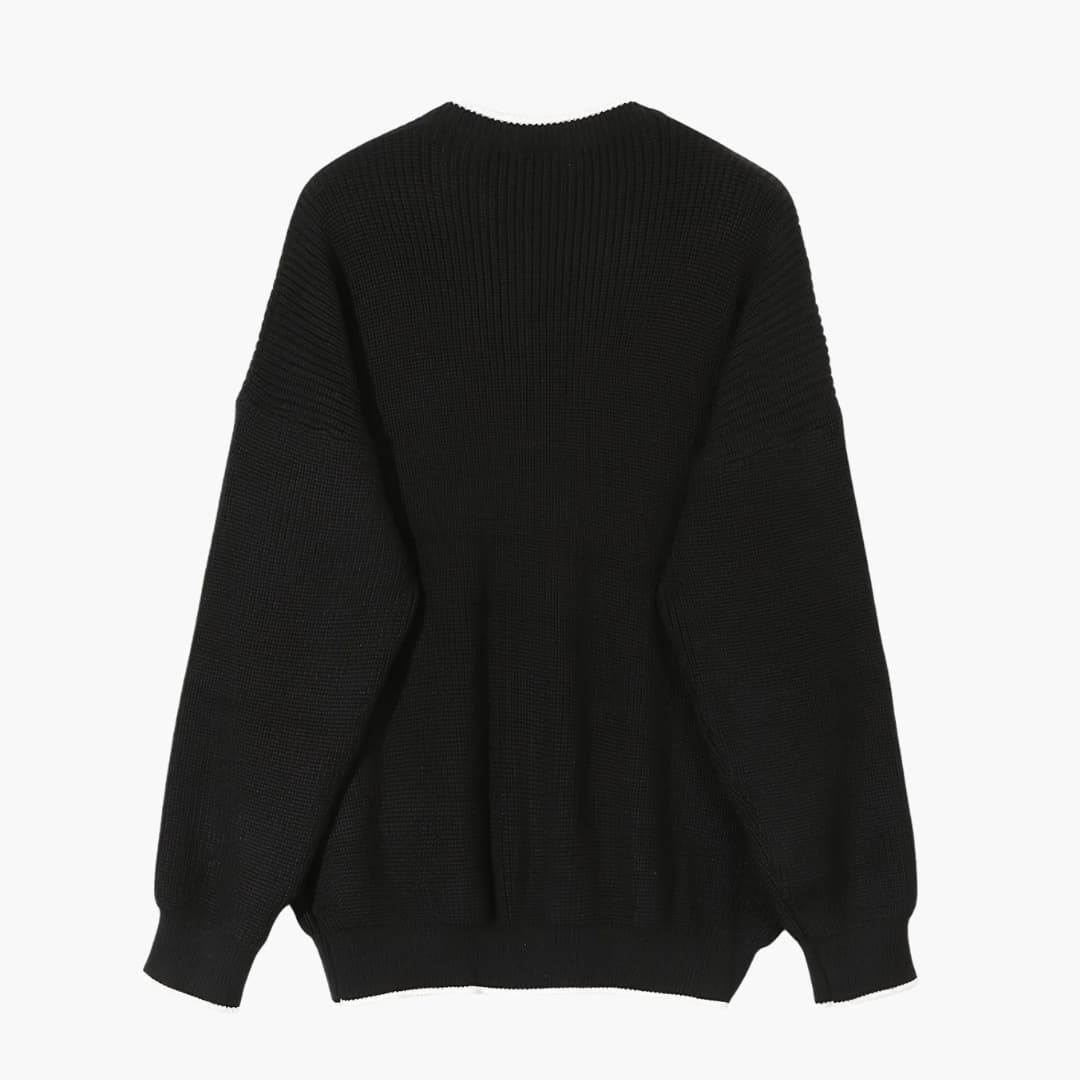 Men's Half Zip Striped Sweater with Long Sleeves 8