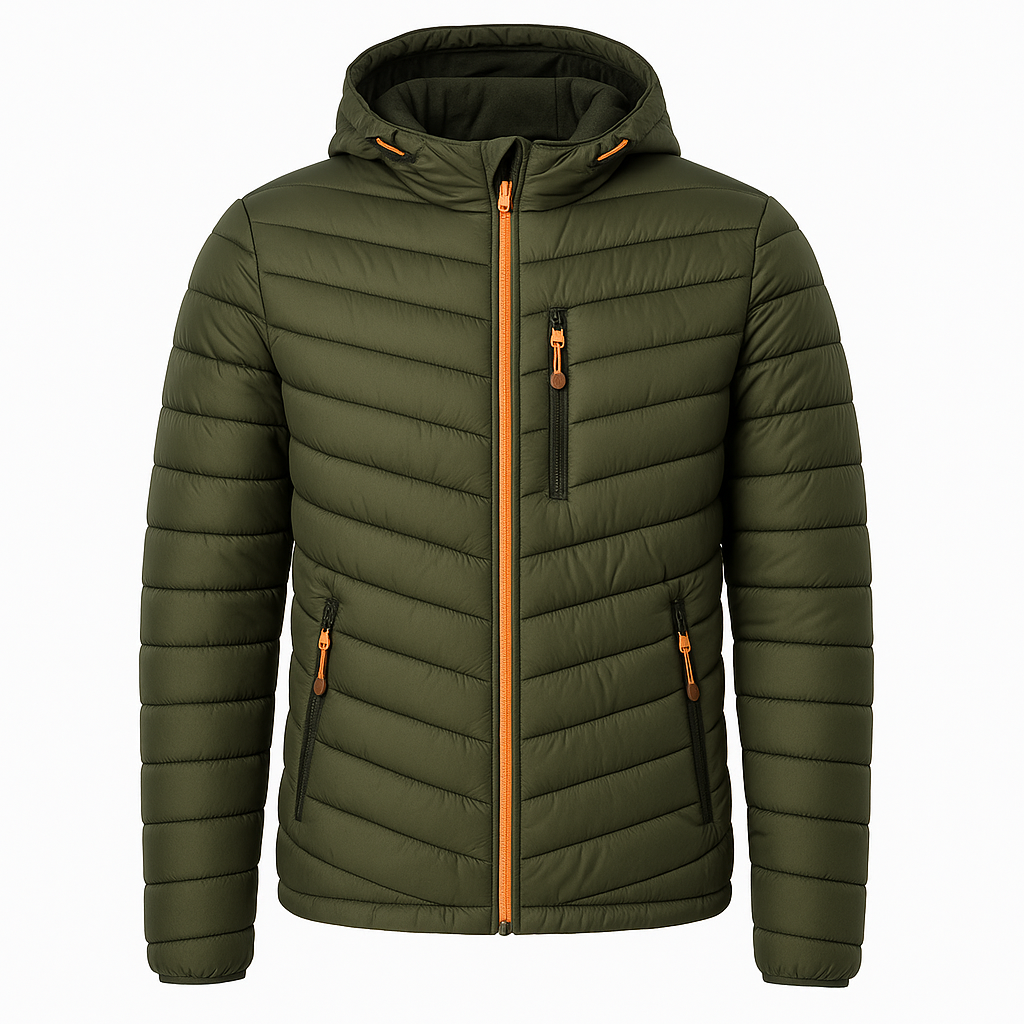 Men's Hooded Quilted Puffer Jacket for Winter 6