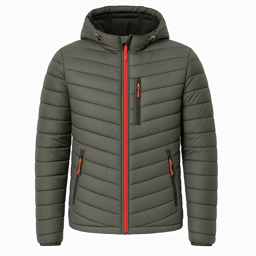 Men's Hooded Quilted Puffer Jacket for Winter 7