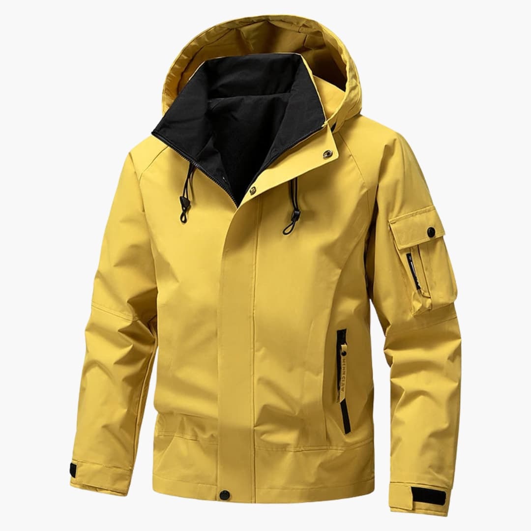 Men's Hooded Softshell Jacket with Functional Pockets 2