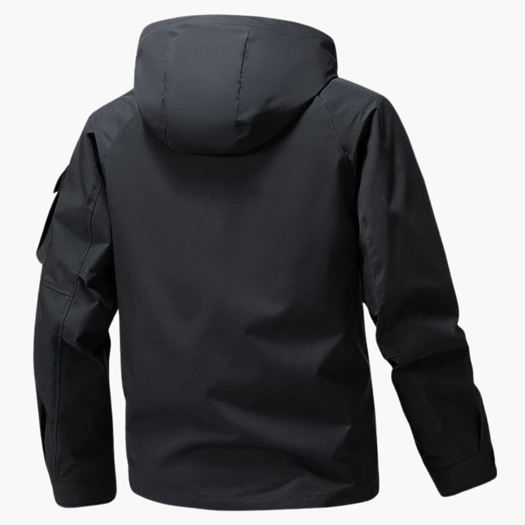 Men's Hooded Softshell Jacket with Functional Pockets 4