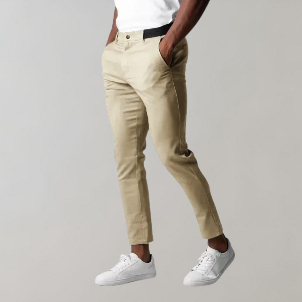 Men's Khaki Chino Pants for Versatile Style and Comfort