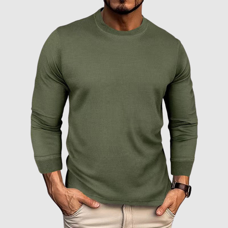 Men's Knitted High Collar Shirt 2