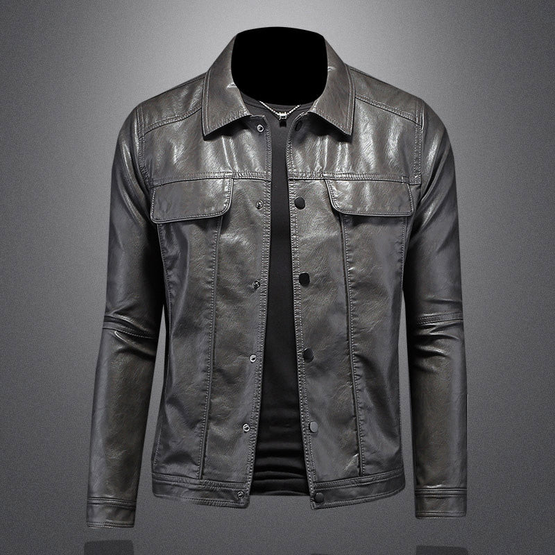 Men's Leather Biker Jacket for Motorcycle Riders 2