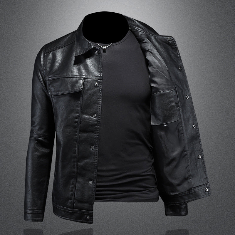 Men's Leather Biker Jacket for Motorcycle Riders 3