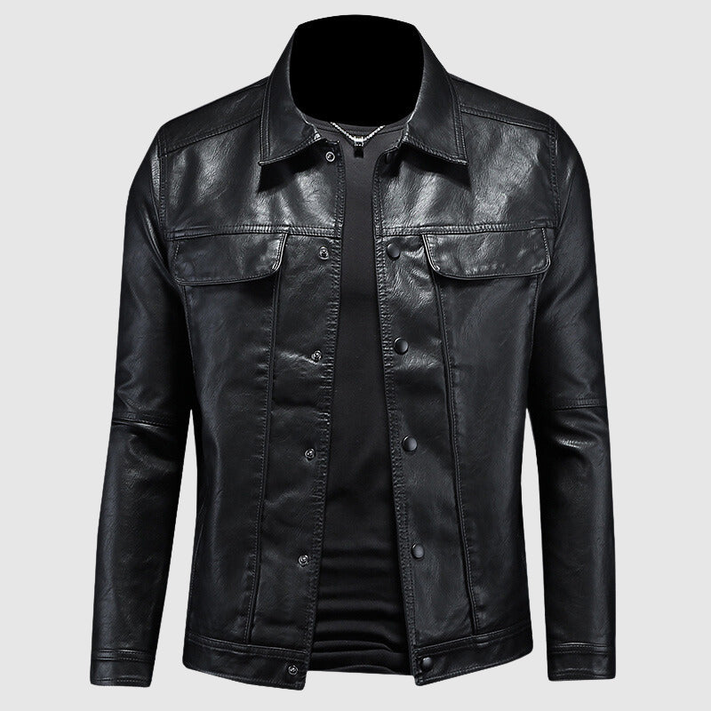 Men's Leather Biker Jacket for Motorcycle Riders 4