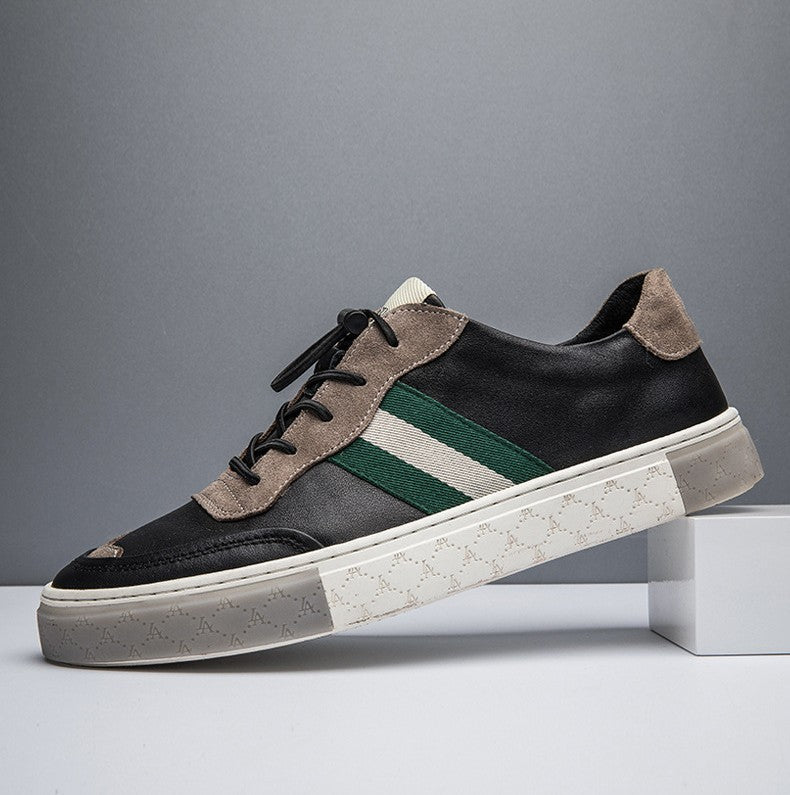 Men's Leather Casual Sneakers - Comfortable Everyday Trainers 2
