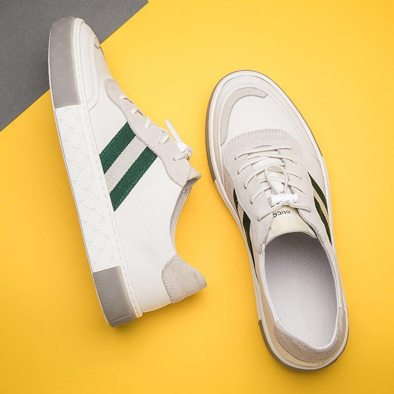 Men's Leather Casual Sneakers - Comfortable Everyday Trainers 3