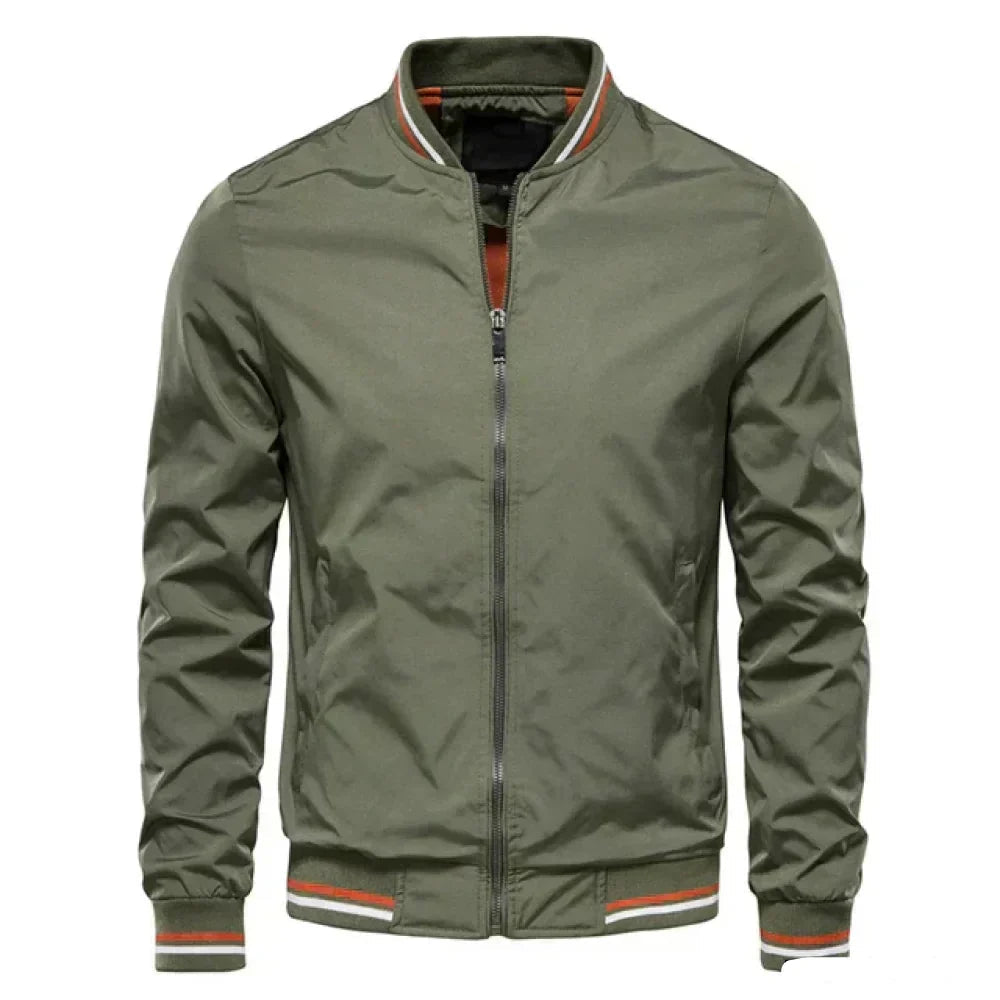 Men's Lightweight Bomber Jacket with Sporty Style 1