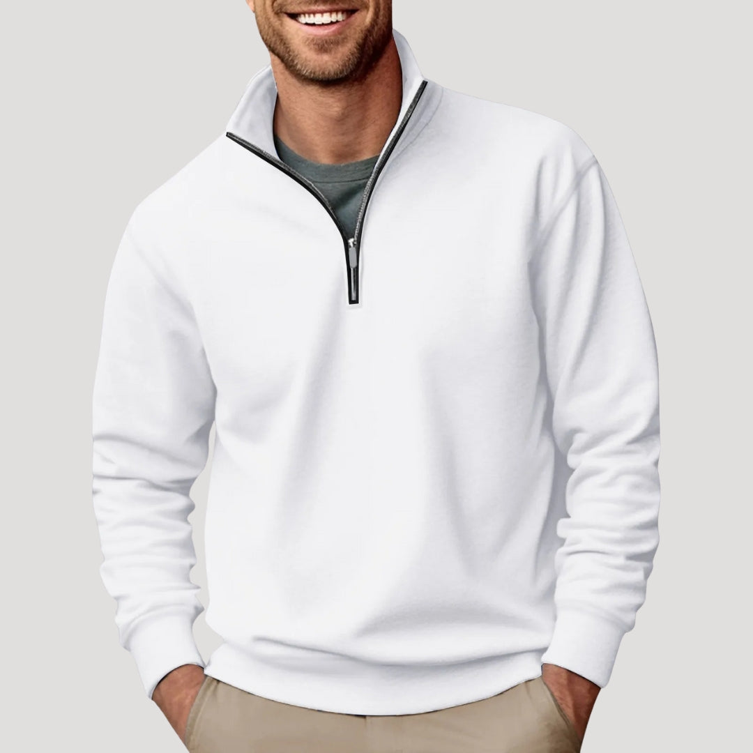 Men's Lightweight Half Zip Sweatshirt for Casual Wear 0