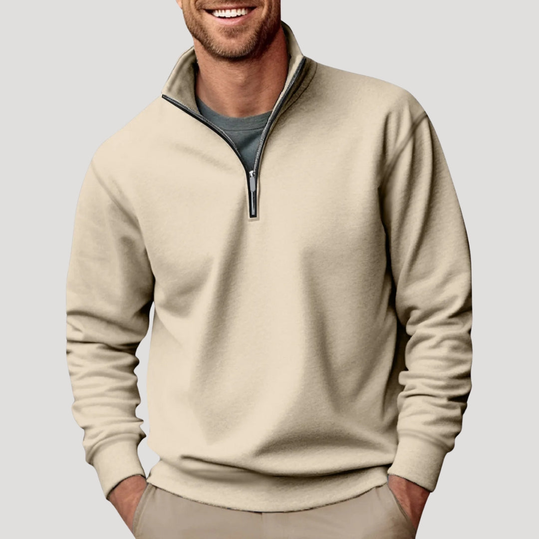 Men's Lightweight Half Zip Sweatshirt for Casual Wear 1