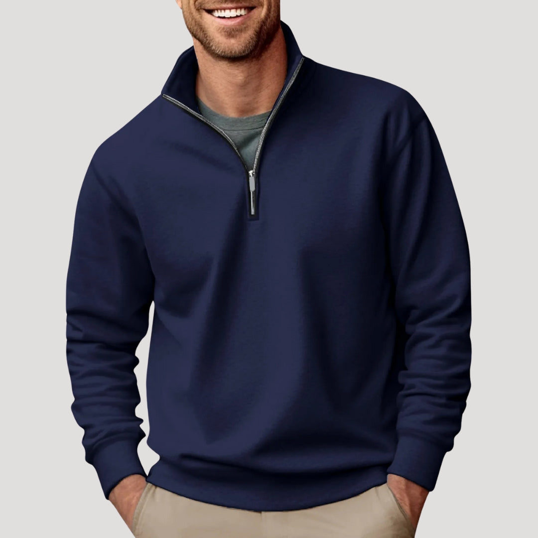 Men's Lightweight Half Zip Sweatshirt for Casual Wear 2