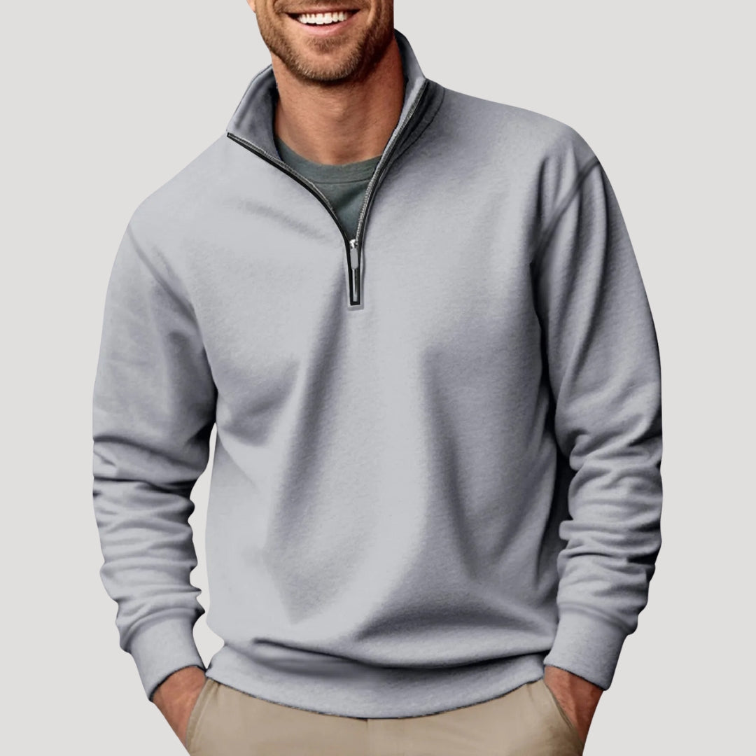 Men's Lightweight Half Zip Sweatshirt for Casual Wear 3