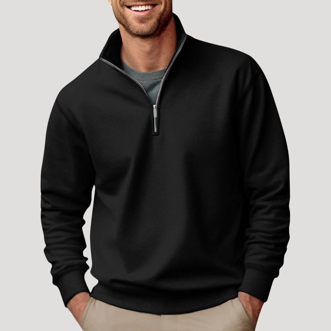 Men's Lightweight Half Zip Sweatshirt for Casual Wear 4