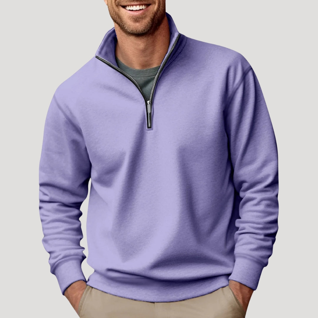 Men's Lightweight Half Zip Sweatshirt for Casual Wear 5