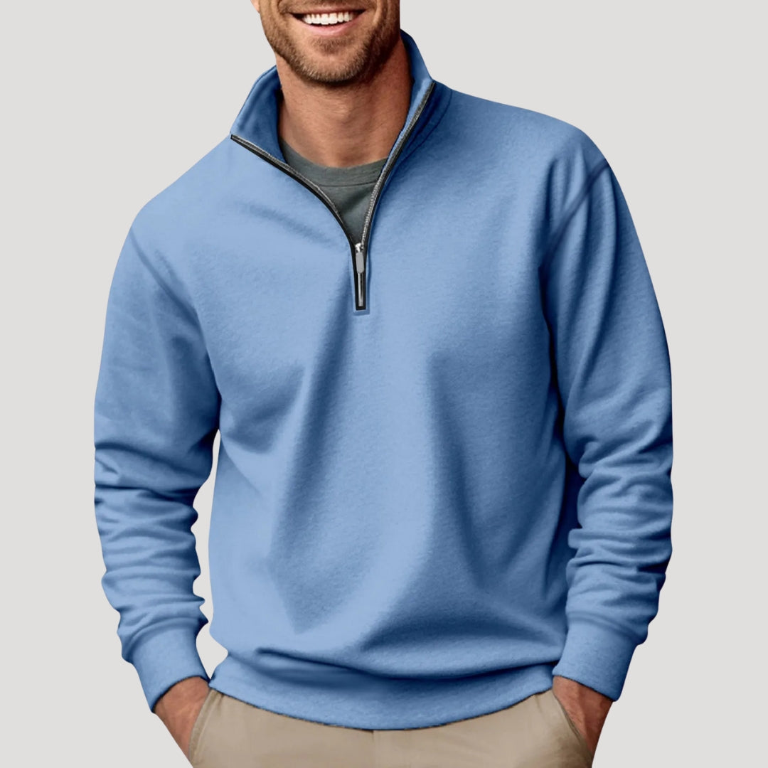 Men's Lightweight Half Zip Sweatshirt for Casual Wear 7