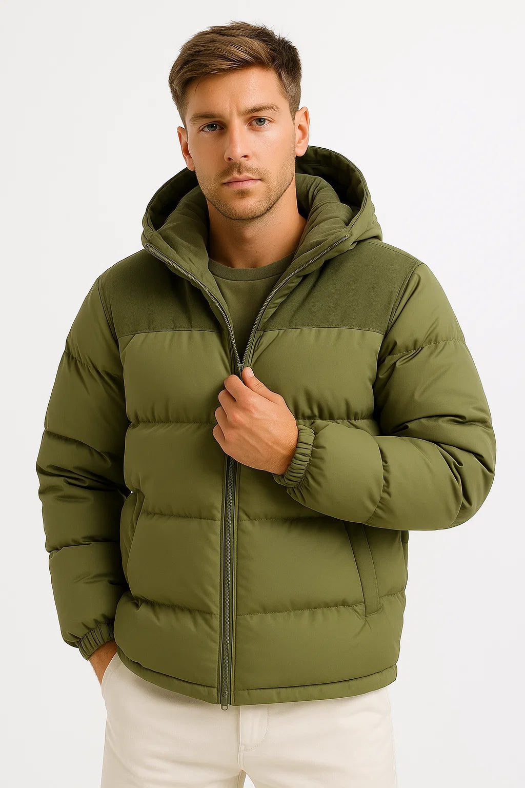Men's Lightweight Hooded Puffer Jacket 7