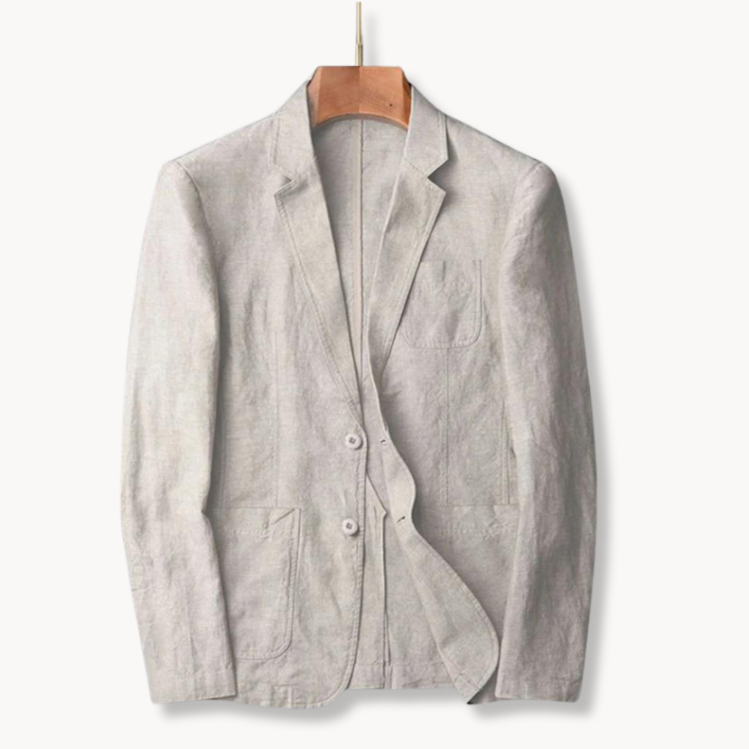 Men's Linen Blazer Jacket - Casual and Stylish Blazer for Men 0