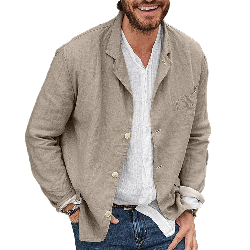 Men's Linen Blazer Jacket for Casual and Formal Wear 1