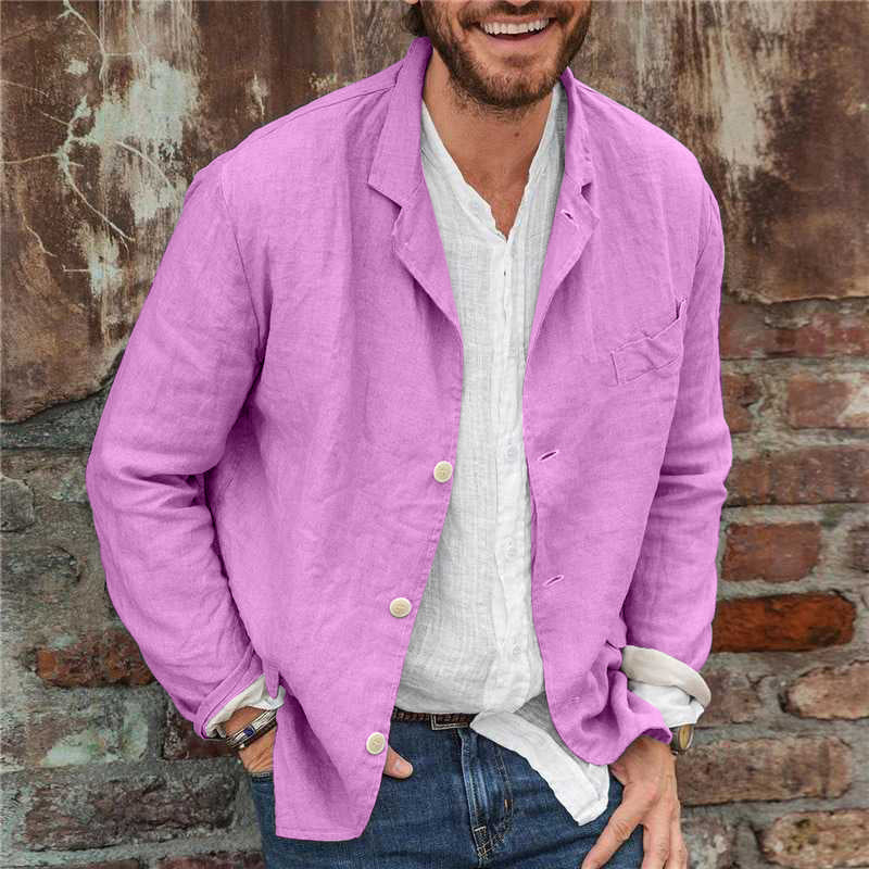 Men's Linen Blazer Jacket for Casual and Formal Wear 5