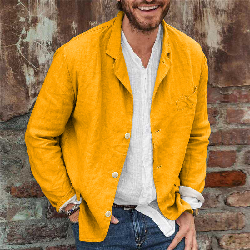 Men's Linen Blazer Jacket for Casual and Formal Wear 7