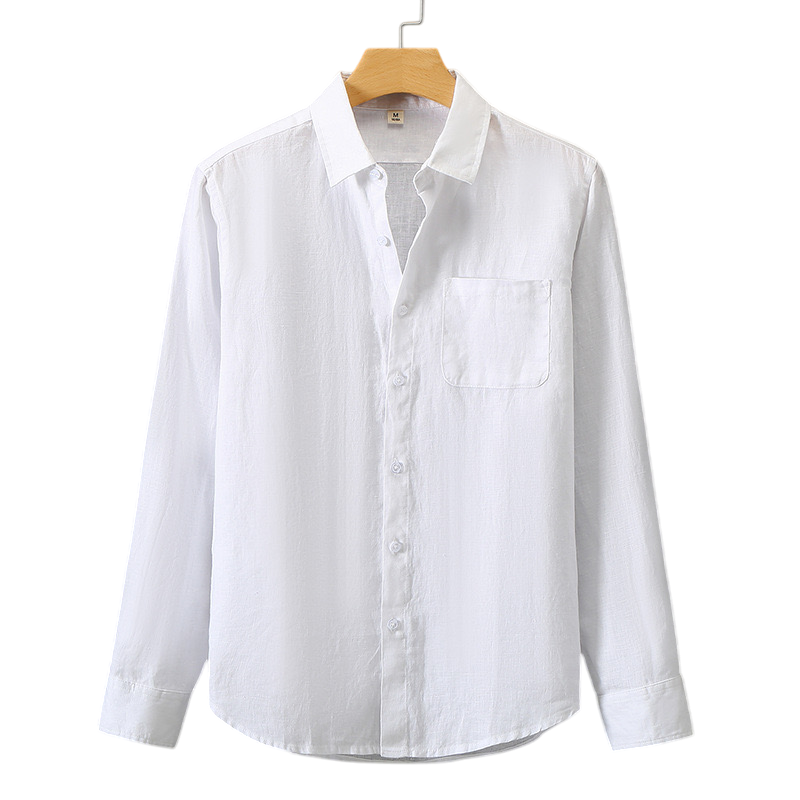 Men's Linen Button-Up Shirt 2