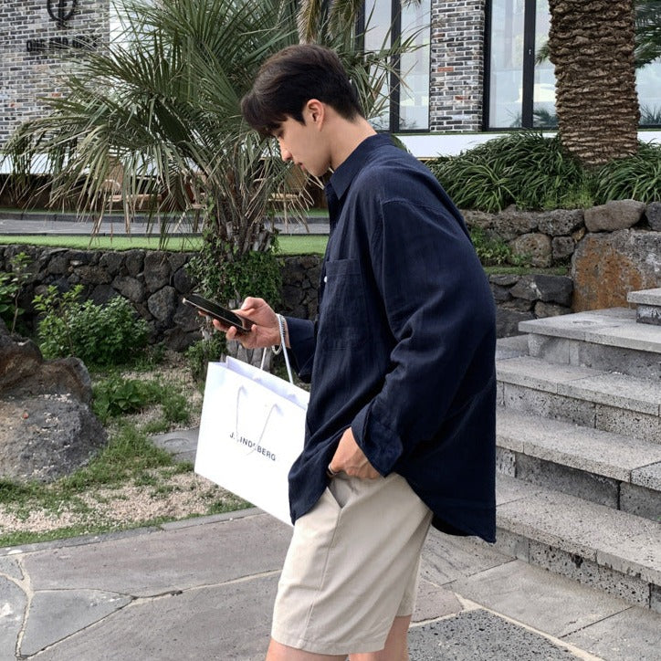 Men's Linen Dress Shirt 1