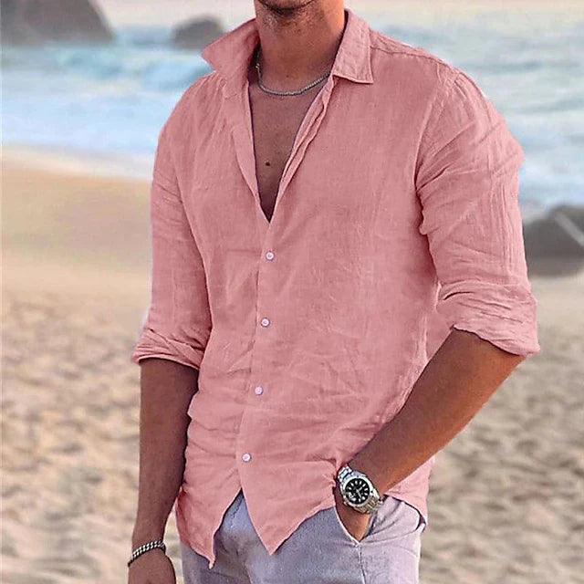 Men's Linen Relaxed Fit Shirt 1
