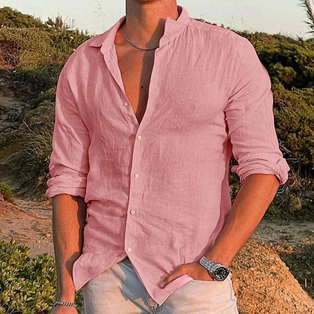 Men's Linen Relaxed Fit Shirt 2