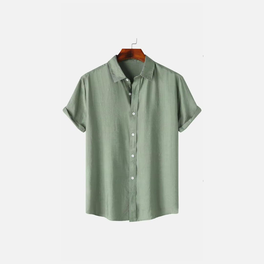 Men's Linen Shirt - Lightweight & Breathable Casual Top 1