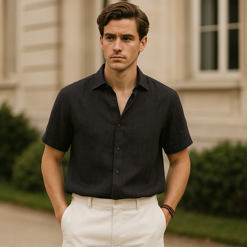 Men's Linen Shirt - Stylish & Comfortable Casual Wear 1