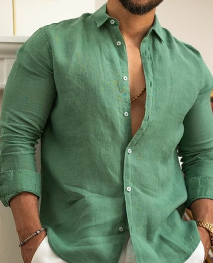 Men's Linen Shirt - Stylish and Comfortable Casual Wear 1