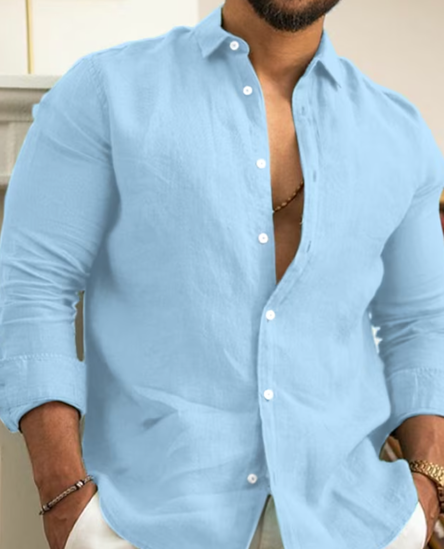 Men's Linen Shirt - Stylish and Comfortable Casual Wear 3