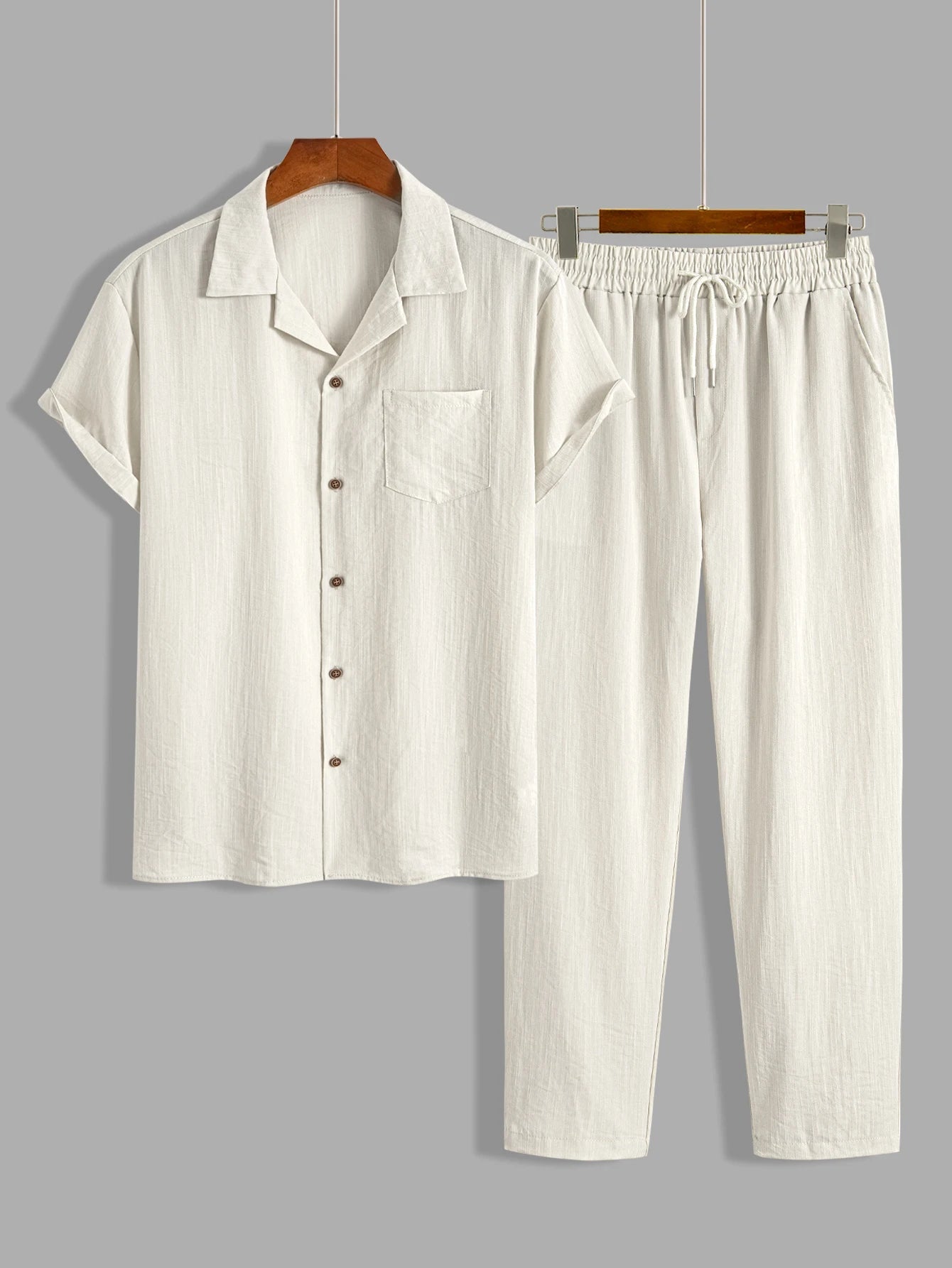 Men's Linen Two-Piece Summer Ensemble 1
