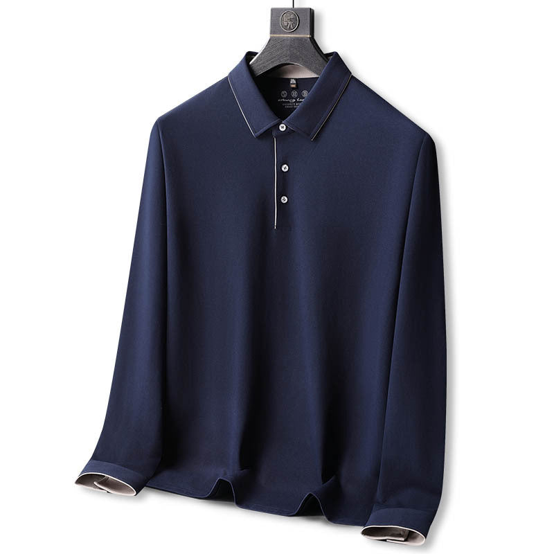 Men's Long Sleeve Polo Shirt - Comfortable Casual Style 3