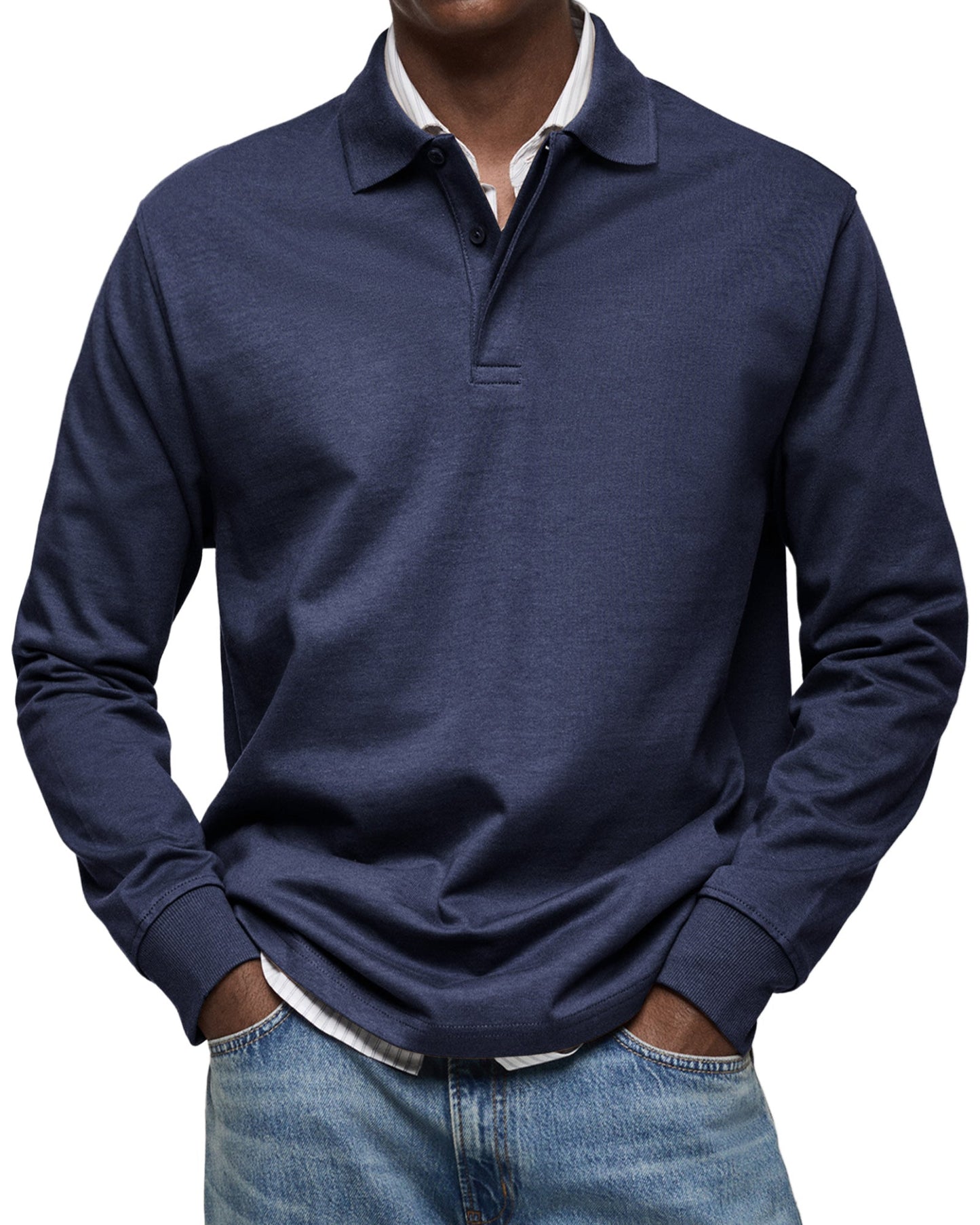 Men's Long Sleeve Polo Shirt 1