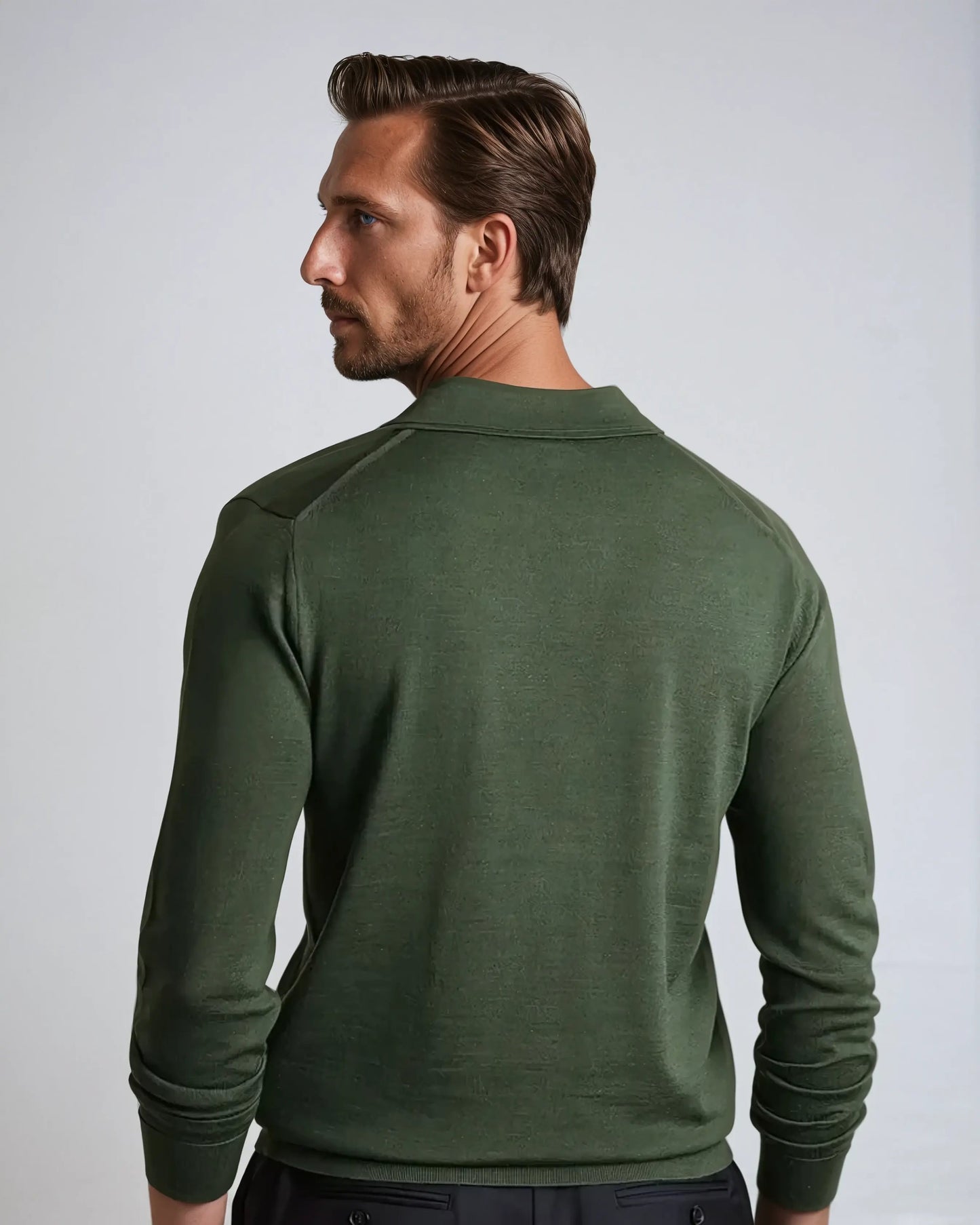 Men's Long Sleeve Polo Shirt 1