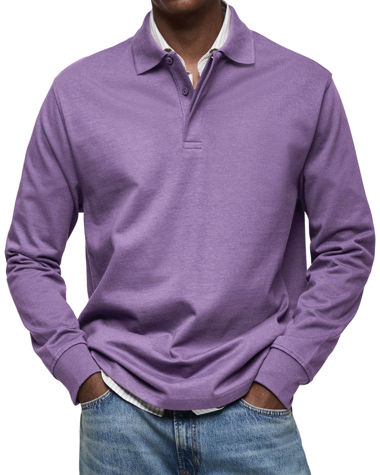 Men's Long Sleeve Polo Shirt 7