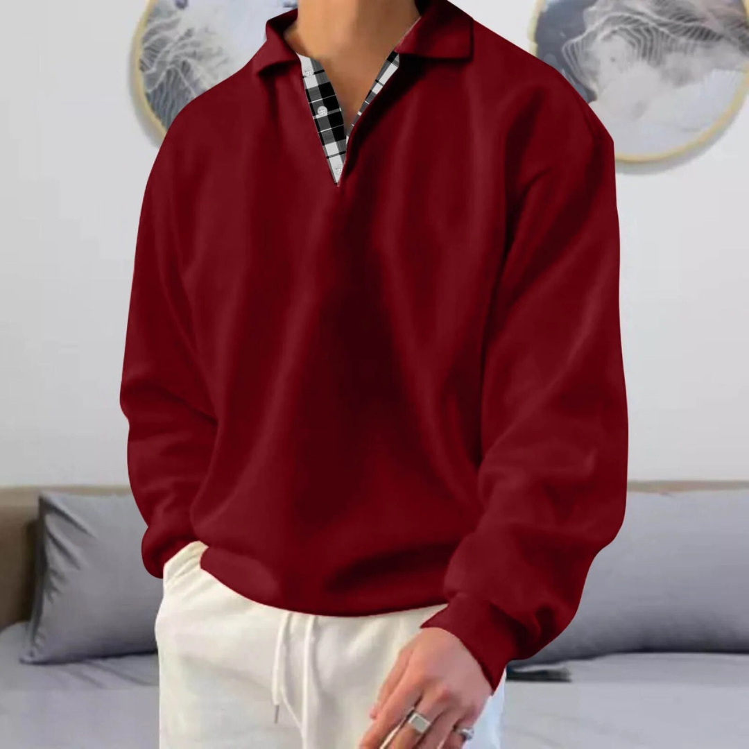 Men's Long Sleeve Sweater - Warm Relaxed Fit Top 3