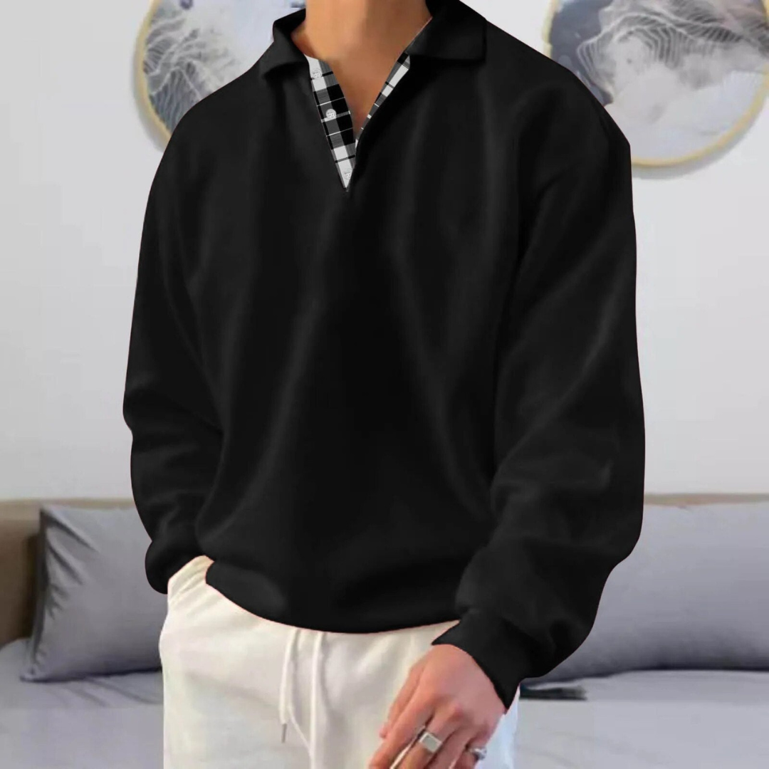 Men's Long Sleeve Sweater - Warm Relaxed Fit Top 5