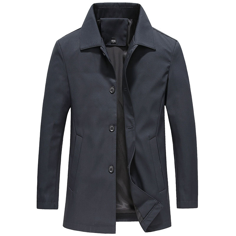 Men's Long Windproof Jacket for Fall Fashion 2