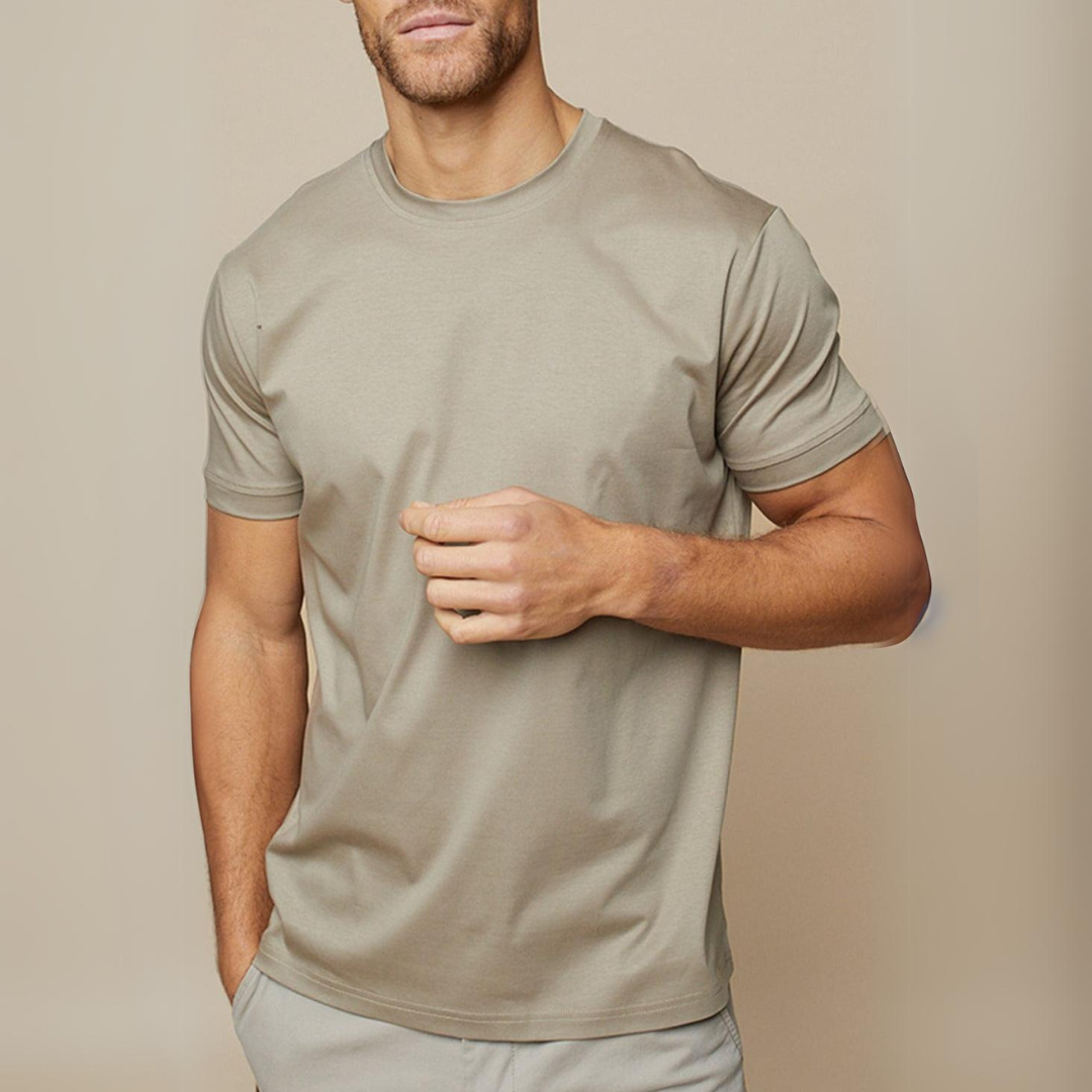 Men's Luxe T-Shirt - Soft Tailored Fit Casual Wear 1