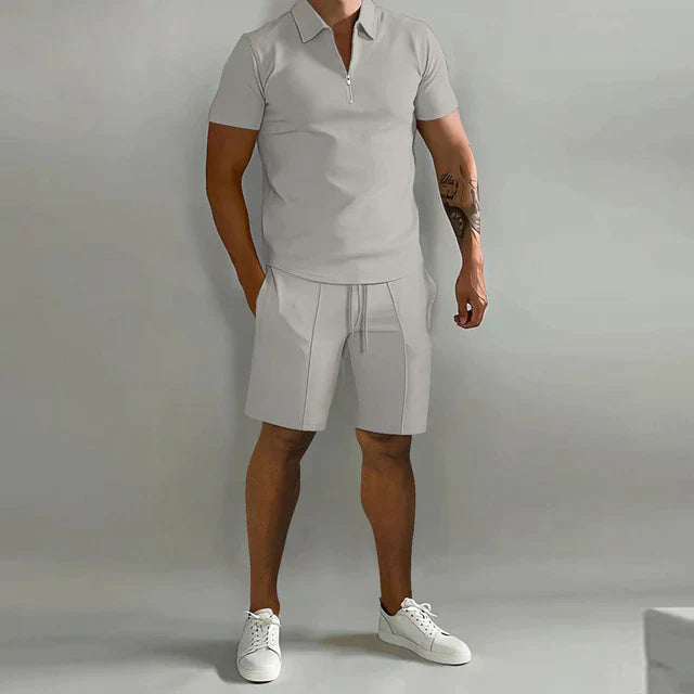 Men's Luxury Polo and Shorts Set 1