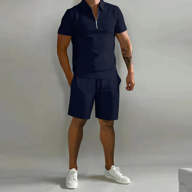 Men's Luxury Polo and Shorts Set 10