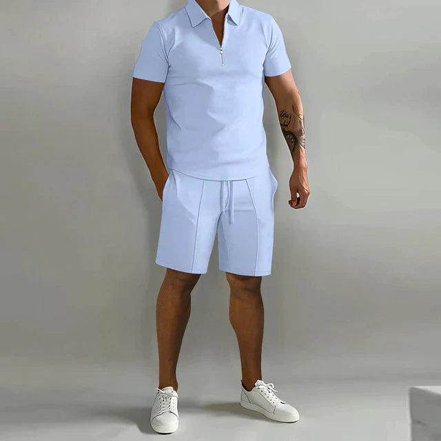 Men's Luxury Polo and Shorts Set 2